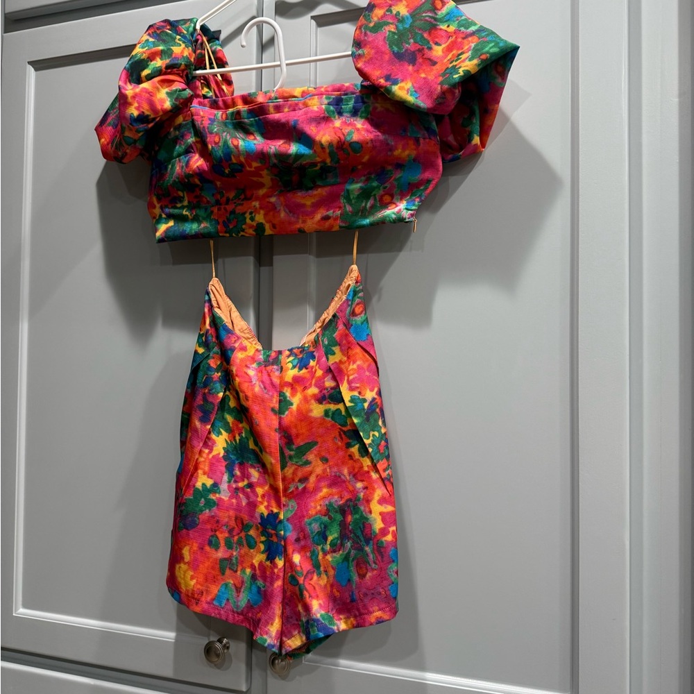 Luxxel Multicolor Floral Two-Piece Set